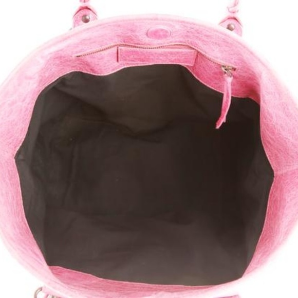 RARE Balenciaga Sunday Pink Leather Tote & Mirror - Picture 4 of 7